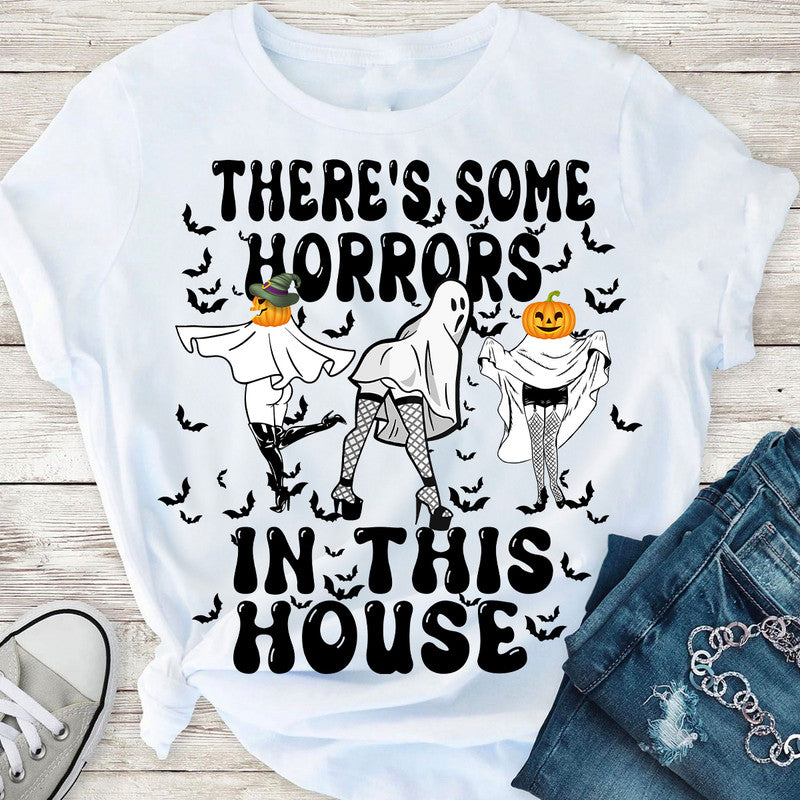 2D Tshirt - Pumpkin-There’s Some Horrors In This House